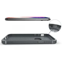 Противоударный силиконовый чехол "Jakpas" серый для iPhone X/XS