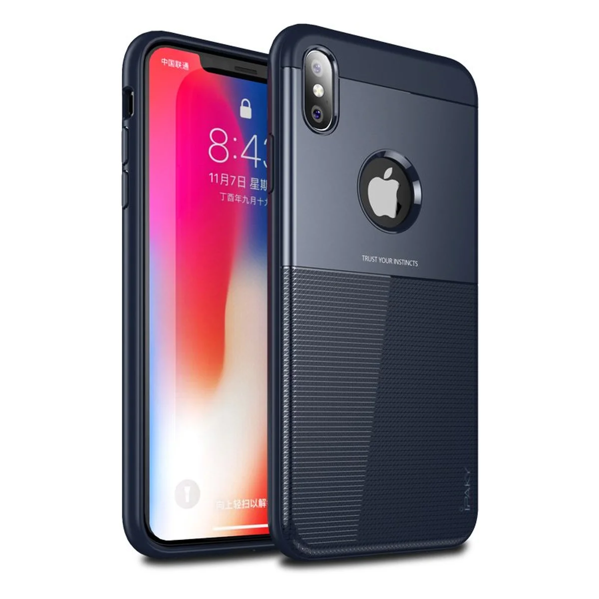Противоударный чехол "iPaky" Shield синий для iPhone XS Max