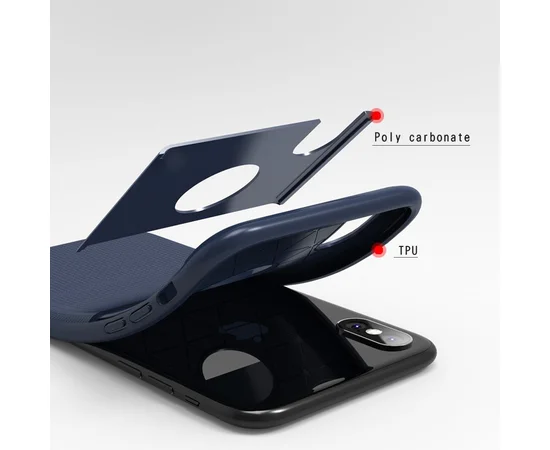 Противоударный чехол "iPaky" Shield синий для iPhone X/XS