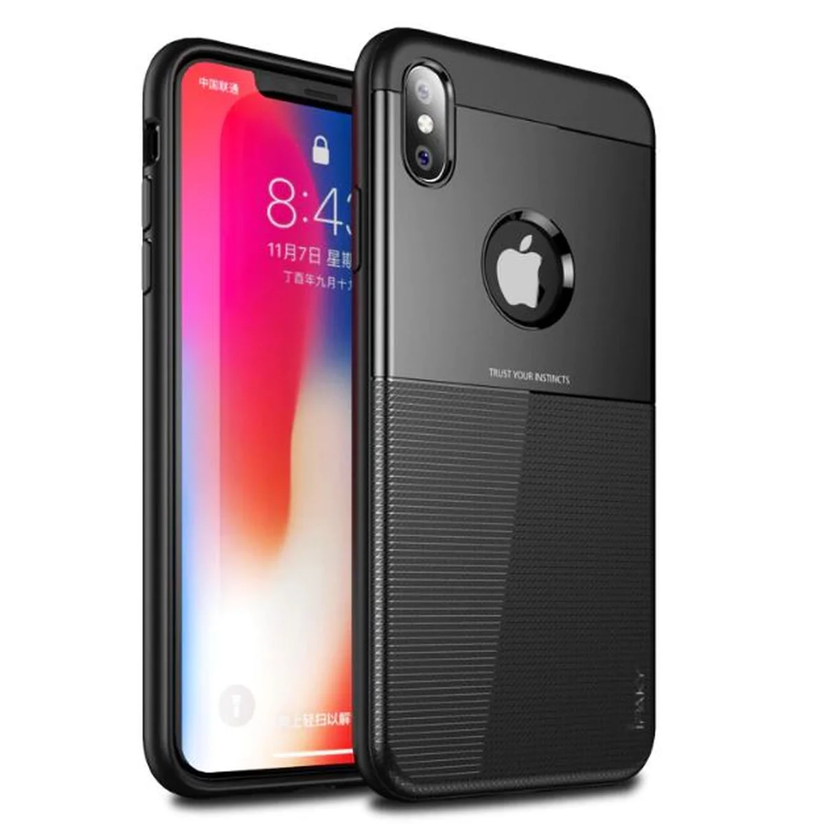 Противоударный чехол "iPaky" Shield черный для iPhone X/XS