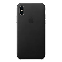 Кожаный чехол "Apple Leather Case" Black (HC) для iPhone X/XS