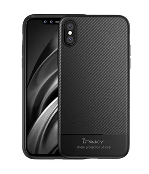 Протиударний силіконовий чохол "iPaky" Musy чорний для iPhone XS Max