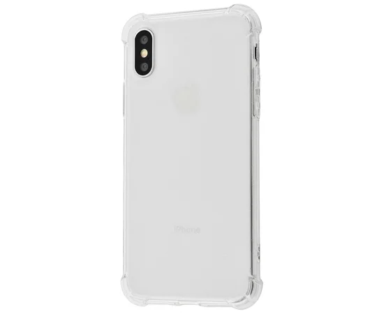 Силіконовий протиударний чохол "Shockproof" з блискітками для iPhone XS Max