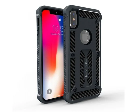 Протиударний силіконовий чохол "Jakpas" чорний для iPhone X / XS
