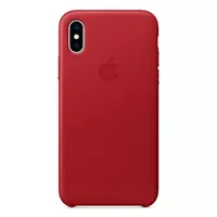 Кожаный чехол "Apple Leather Case" Red (HC) для iPhone X/XS