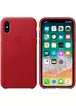Шкіряний чохол "Apple Leather Case" Red (HC) для iPhone X / XS