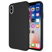 Силиконовый чехол "Matte texture" черный для iPhone XS Max