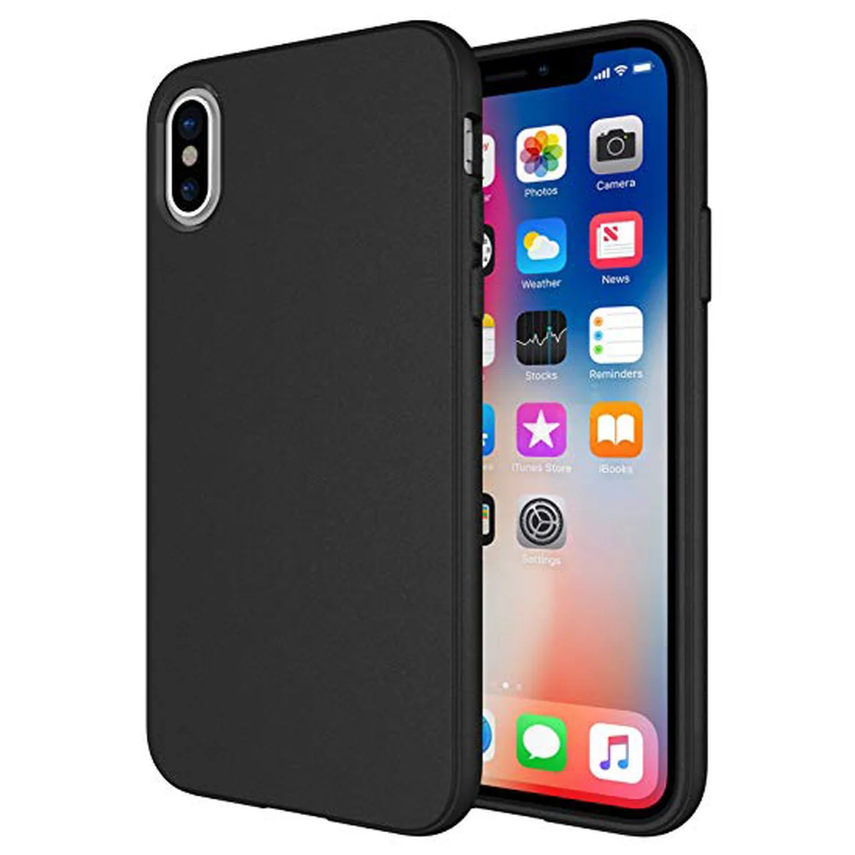 Силіконовий чохол "Matte texture" чорний для iPhone XS Max