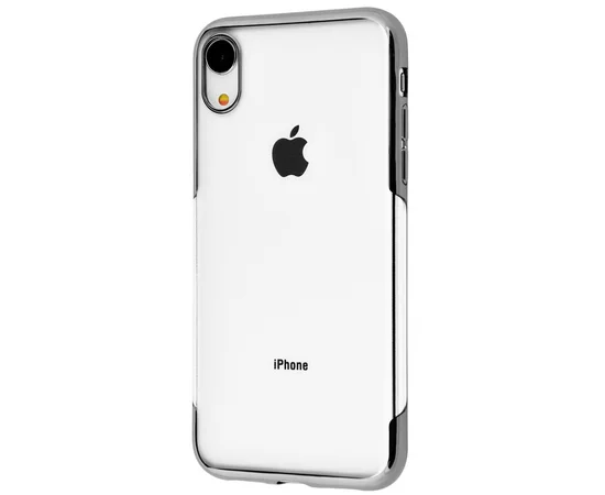 Силиконовый чехол "Shining" серебряный для iPhone XR