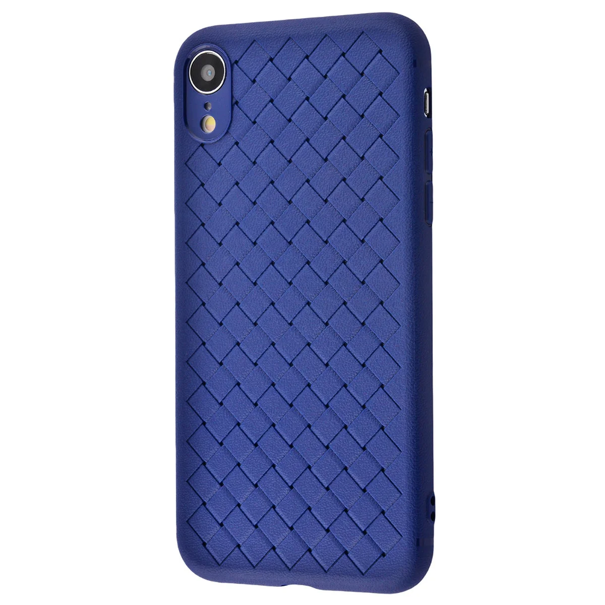 Силиконовый чехол "Weaving" синий для iPhone XR