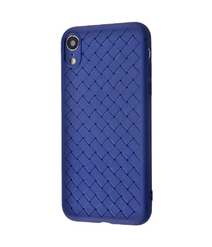 Силіконовий чохол "Weaving" синій для iPhone XR