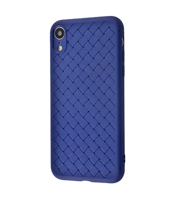 Силіконовий чохол "Weaving" синій для iPhone XR