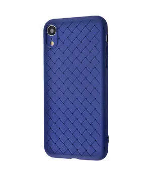 Силіконовий чохол "Weaving" синій для iPhone XR