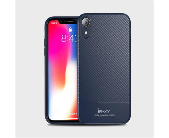 Противоударный силиконовый чехол "iPaky" Musy синий для iPhone XR