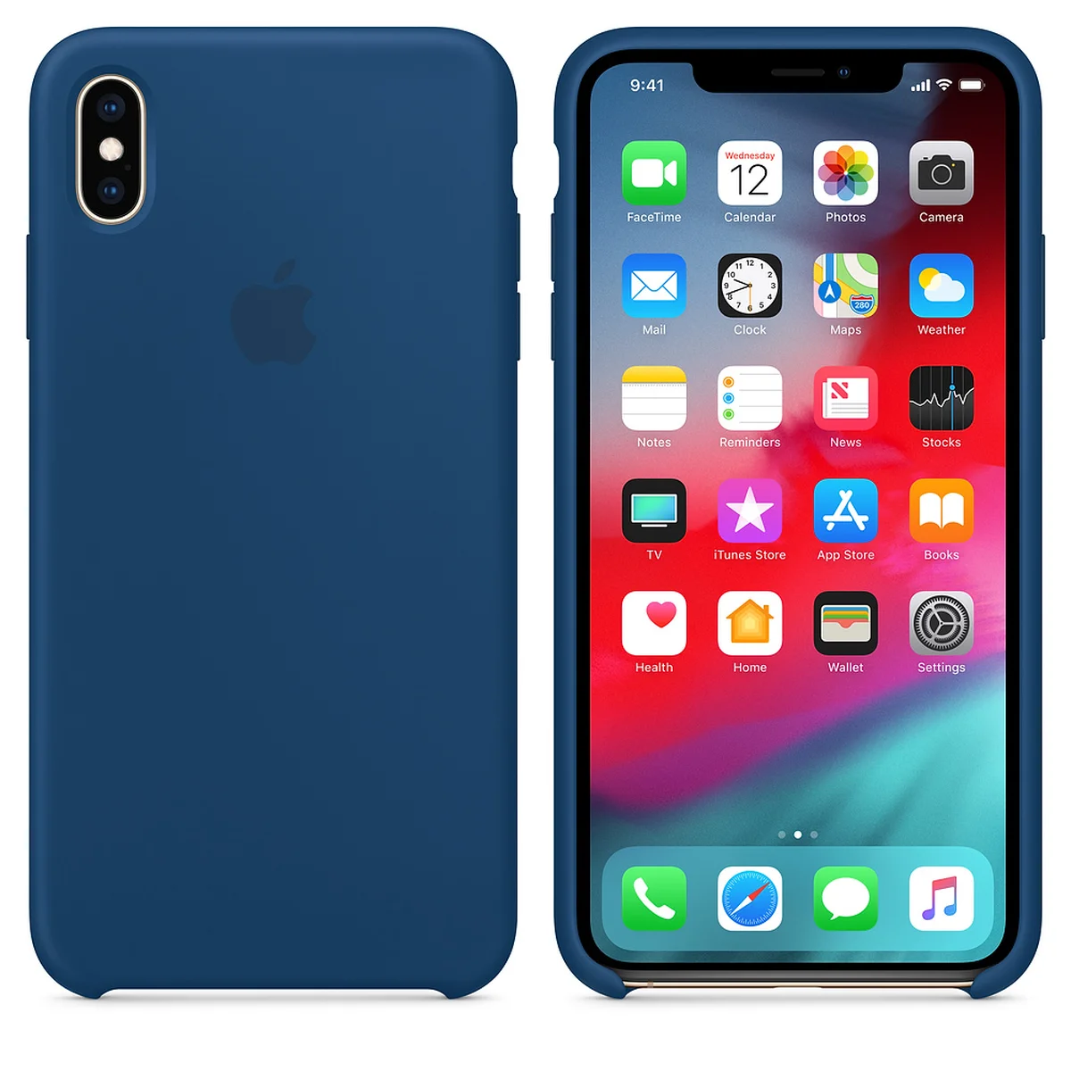 Чехол "Apple" Silicone Case для iPhone XS Max Ocean Blue (HC)