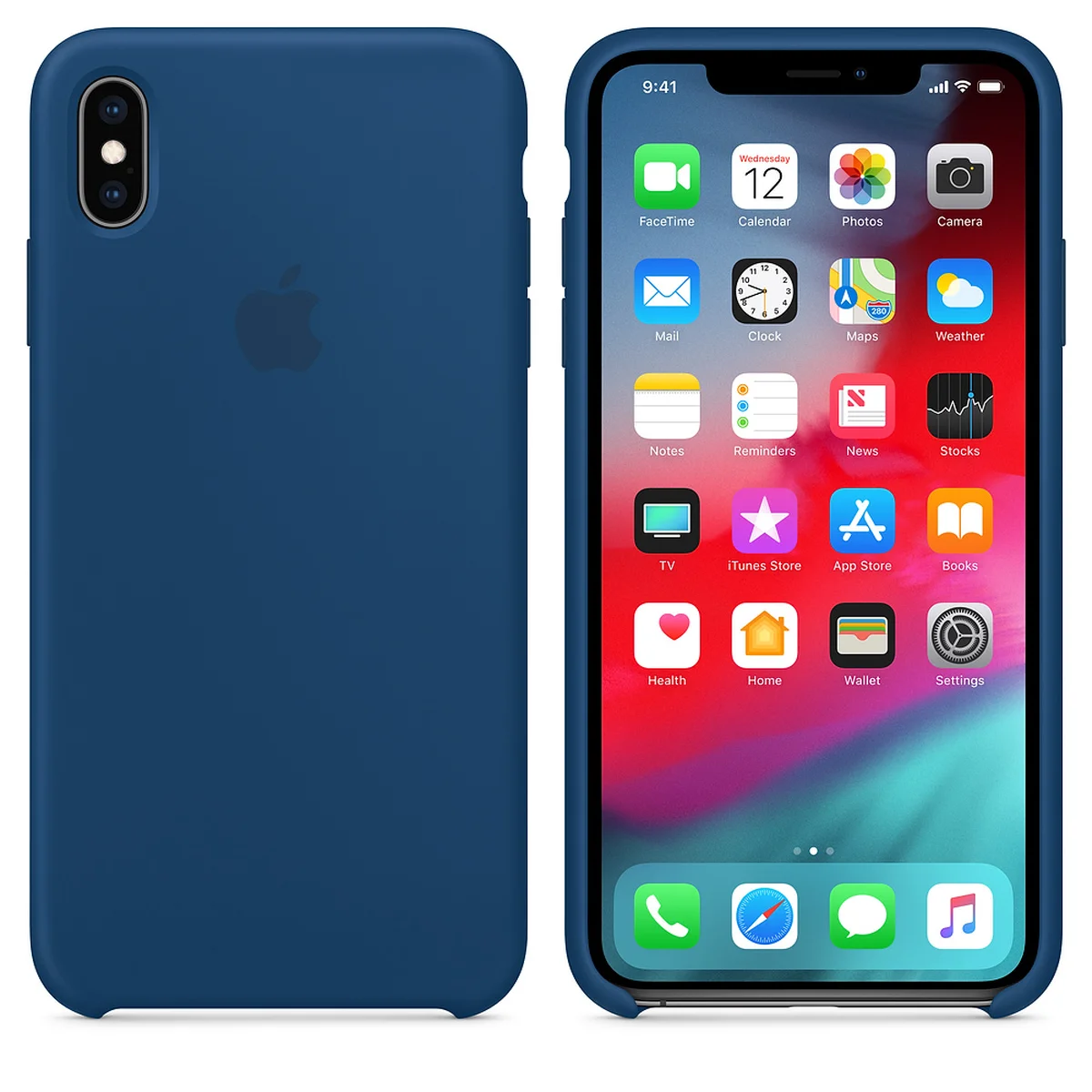 Чехол "Apple" Silicone Case для iPhone XS Max Ocean Blue (HC)