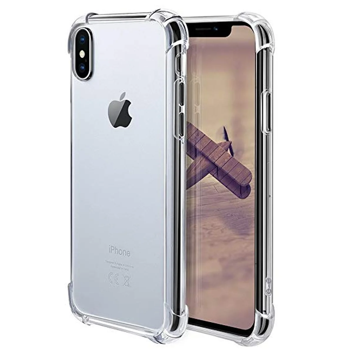 Силиконовый противоударный чехол "Shockproof" прозрачный для iPhone XS Max