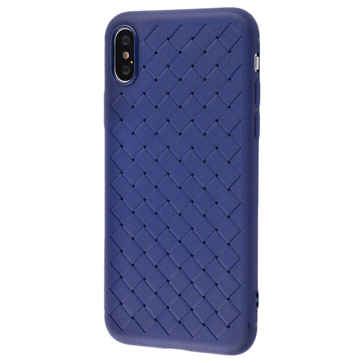 Силиконовый чехол "Weaving" синий для iPhone XS Max