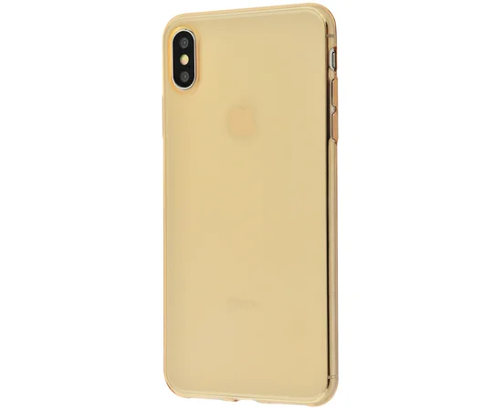 Силіконовий чохол "Baseus" Simplicity золотий для iPhone XS Max