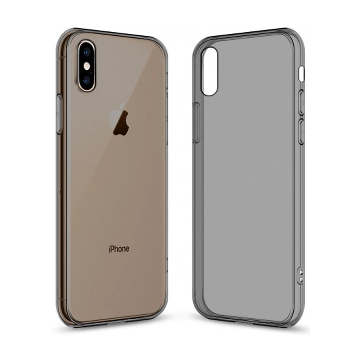 Силиконовый тонированный чехол 0.8mm для iPhone XS Max