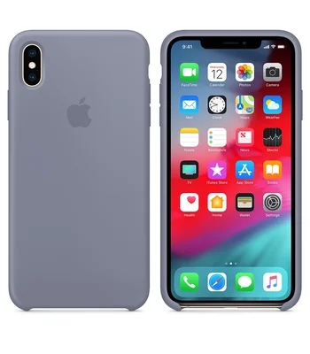 Чехол "Apple" Silicone Case для iPhone XS Max Lavender Gray (HC)