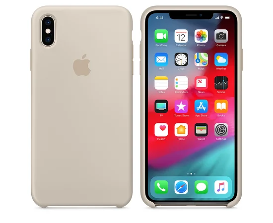 Чехол "Apple" Silicone Case для iPhone XS Max Stone (HC)
