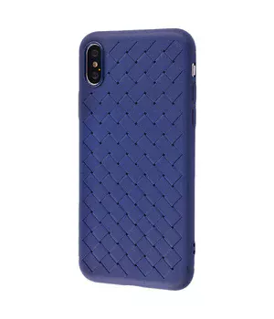 Силиконовый чехол "Weaving" синий для iPhone XS Max Силиконовый чехол "Weaving" синий для iPhone XS Max