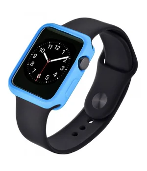 Чехол "Devia" силиконовый для Apple Watch 42mm синий Чехол "Devia" силиконовый для Apple Watch 42mm синий