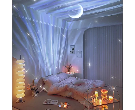 Проектор-ночник Galaxy Moon E24 2400 mAh White