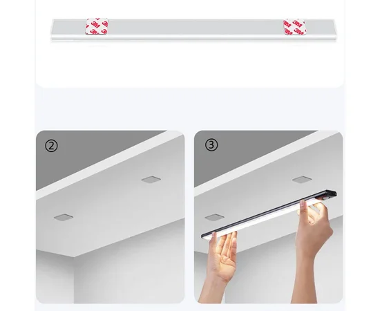 Сенсорний світильник LED із датчиком руху MZ-L1803 (35*11,5*500mm) Black