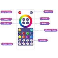 Модульный настенный светильник LED RGB 5V SAL-014B 9pcs Bluetooth USB with app White