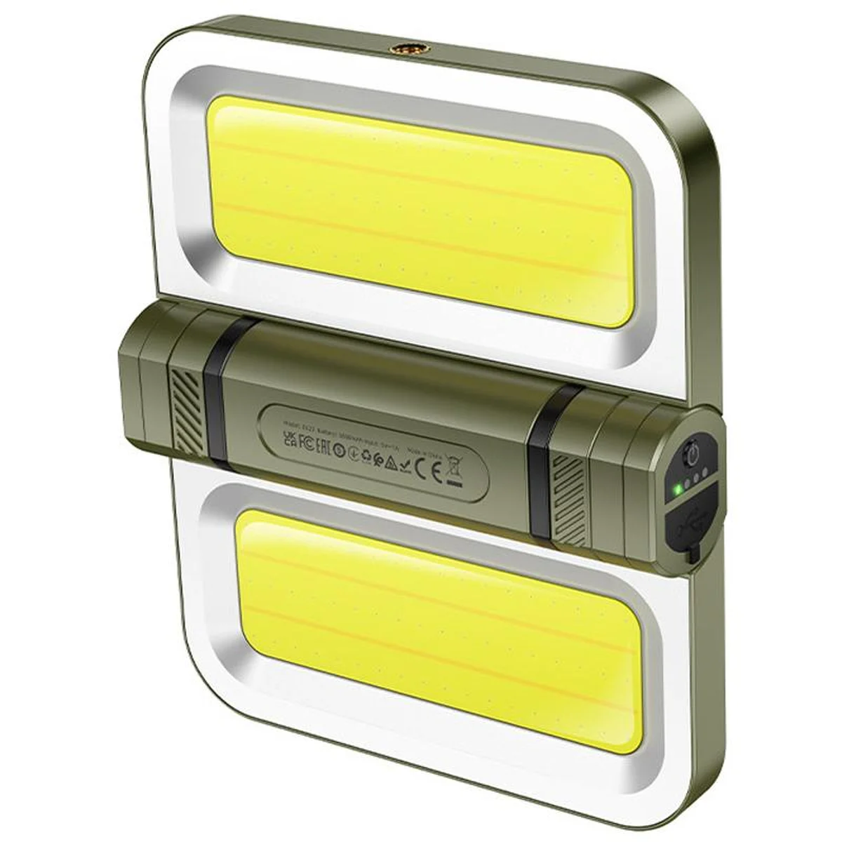 Кемпінговий ліхтар Hoco DL22 solar-powered (5000 mAh) Green