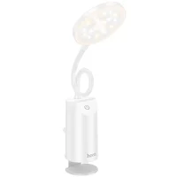 Настольная LED лампа Hoco HX10 Clip table lamp (1200mAh) White