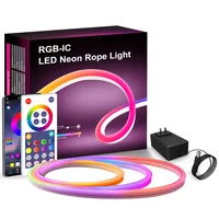Стіни настінні RGB LED LD05 Bluetooth EU Plug with app 12V (5m) White