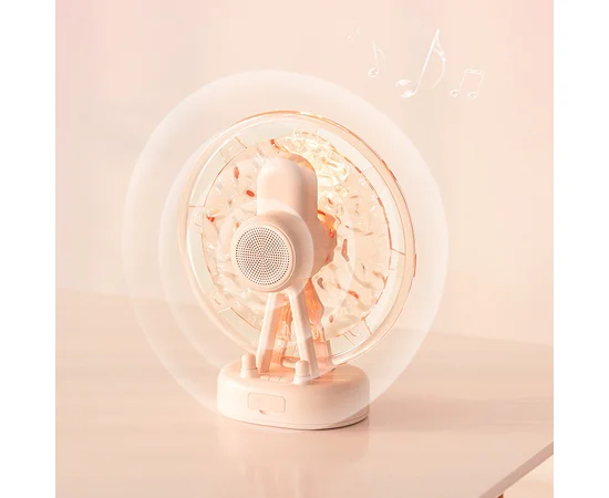 Проектор-нічник ZAY-L07 Sky Wheel 2in1 + Bluetooth колонка Pink