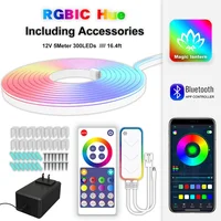 Стіни настінні RGB LED LD05 Bluetooth EU Plug with app 12V (5m) White