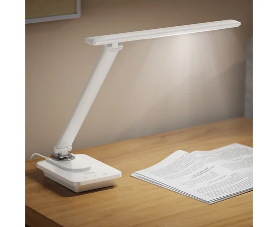Настольная LED лампа Hoco HX12 Eye protection foldable table lamp White