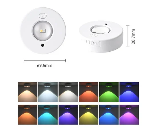 Светильник LED MZ-L3301 (комплект) with remote control (3LC+RGB/6PCS) White