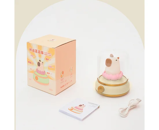 Ночник Capybara and Lotus Yellow