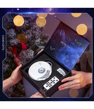 Проектор-нічник Galaxy E18 with Bluetooth and Remote Control + 4 discs 1800 mAh White
