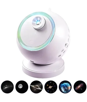 Проектор-ночник Meteor E25 with Bluetooth + 6 discs 2400 mAh White