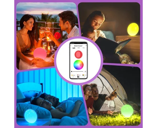 Настільний світильник SAL-010B Bluetooth USB interface with app White