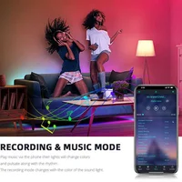 Светодиодная RGB лампочка Smart bulb light 4pcs with Bluetooth E27 with app White