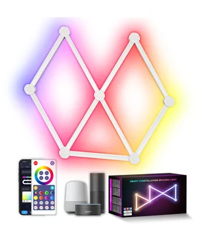 Модульний настінний світильник LED RGB 5V SAL-014B 9pcs Bluetooth USB with app White