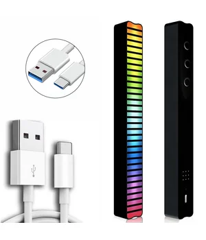 Настільна LED лампа RGB 5V Single Panel Bluetooth USB interface with app Black