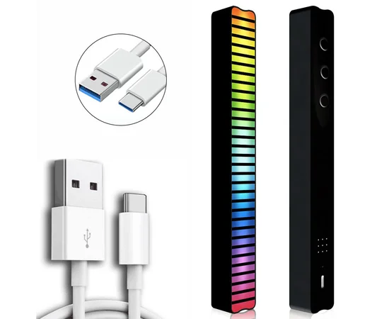 Настільна LED лампа RGB 5V Single Panel Bluetooth USB interface with app Black