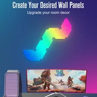 Настінний світильник Smart Triangular Quantum Light SAL-012B Bluetooth USB interface with app 6pcs White