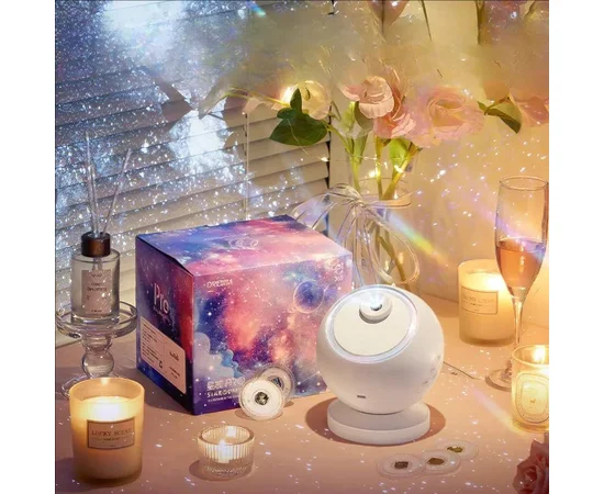 Проектор-ночник Meteor E25 with Bluetooth + 6 discs 2400 mAh White