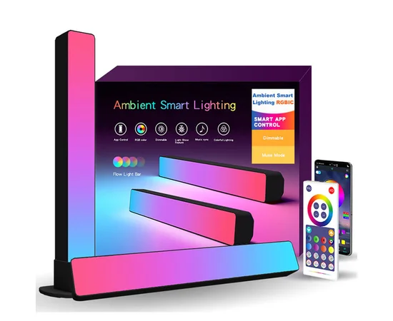 Настольная LED лампа RGB 5V Panel 3 Bluetooth dual pack USB interface with app Black