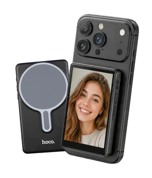 Беспроводной дублирующий экран / монитор для селфи Hoco DI100 with Magnetic Black